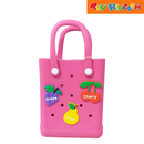 Pink Small Water Proof Silicon Tote Bag