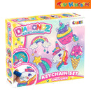 Craze Toys Diamondz Crystal Painting Unicorn Keychain Set