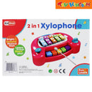 KidShop Xylophone Red 2in1 Bright & Colorful Musical Keys