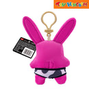 Fuggler Zuru Rabid Rabbit Pink Fleece Funny Ugly Monster Keyring