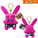 Fuggler Zuru Rabid Rabbit Pink Fleece Funny Ugly Monster Keyring