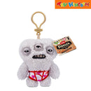 Fuggler Zuru Annoyed Alien Grey Fuzzy Funny Ugly Monster Keyring