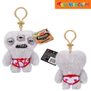 Fuggler Zuru Annoyed Alien Grey Fuzzy Funny Ugly Monster Keyring