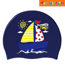 Swimzies Fun Colors & Designs Summer Sailboat Kids Swim Cap